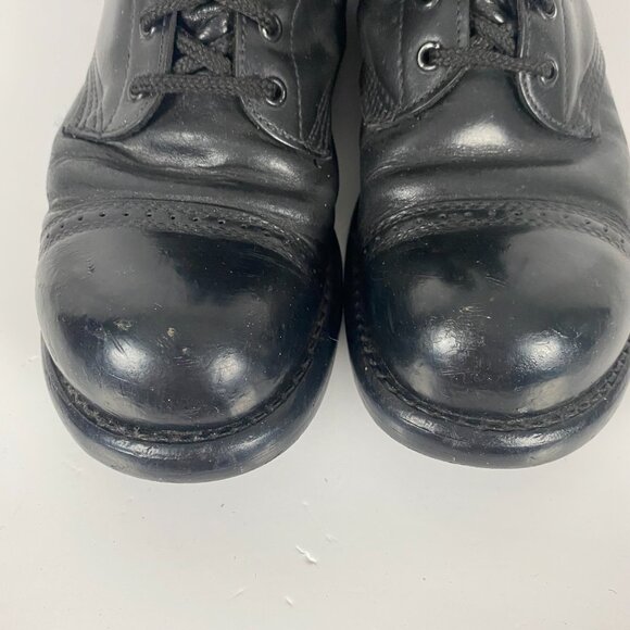 Men's Black Leather Boots - Picture 4 of 13